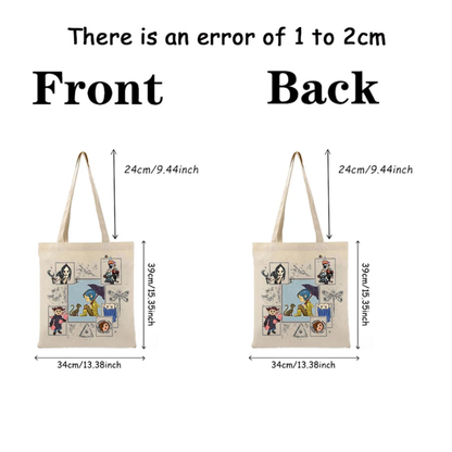 Creepy girl tote bag